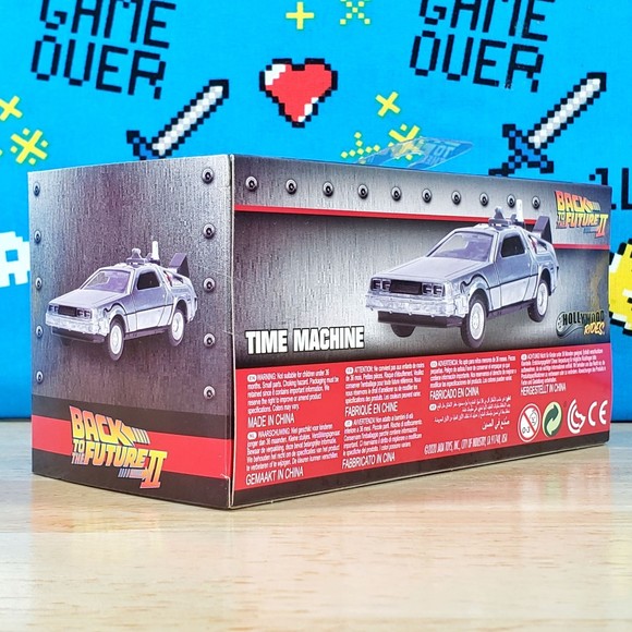 Jada Toys Back To The Future Part 2 TIME MACHINE Delorean 1:32 Diecast Car - Picture 5 of 11